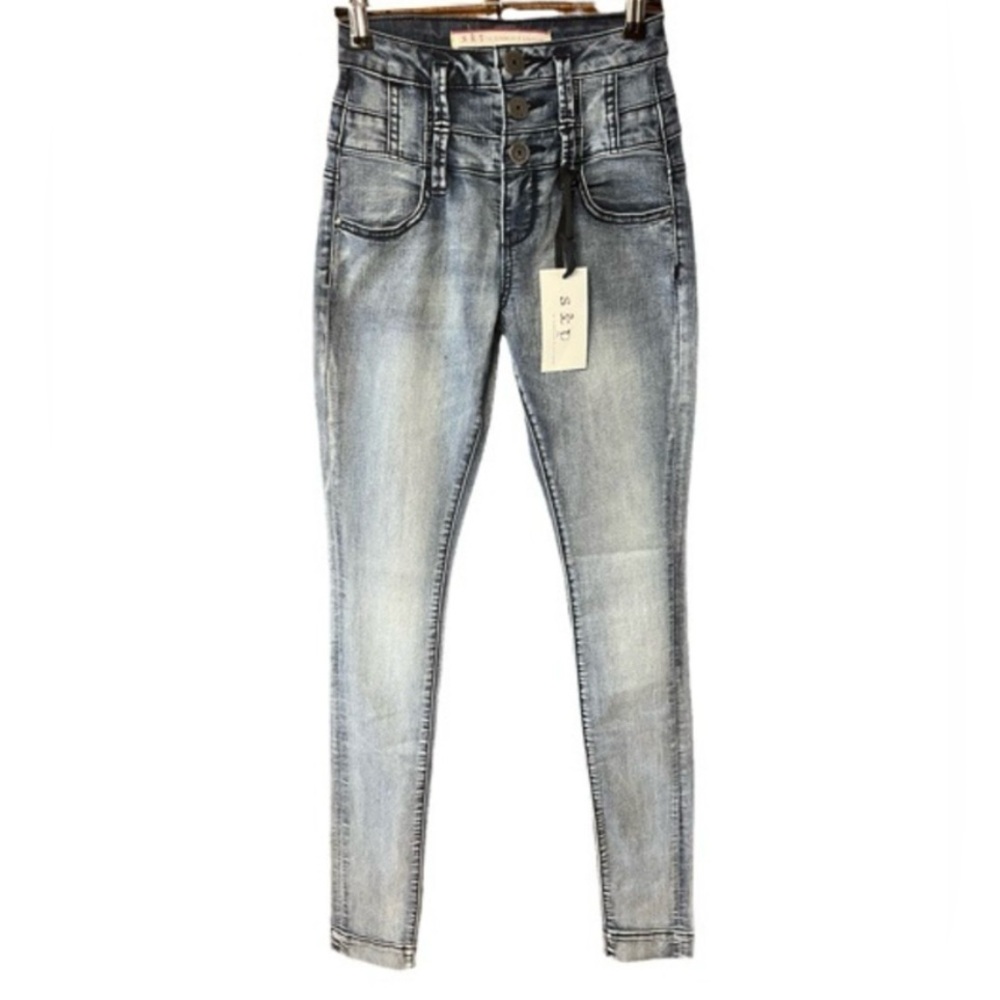 S & P Standards & Practices High Waisted Skinny‎ Jeans In Fabian Wash NWT